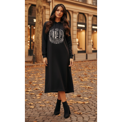 Vestido tipo sudadera con...