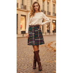 Falda a cuadros de estilo...