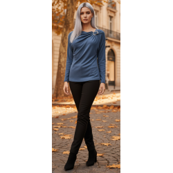 Blusa de manga larga con un...