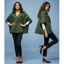 Chaqueta/Capa Corta Estilo...