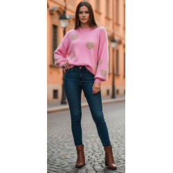 Suéter de punto grueso y...