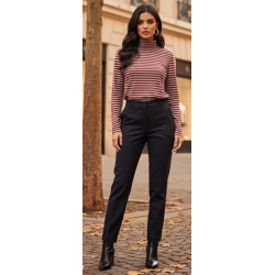 Camiseta de cuello cisne de...