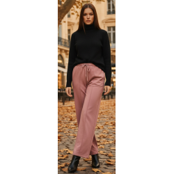 Pantalón de pierna ancha y...