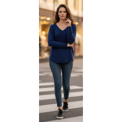 Jersey de punto con cuello...