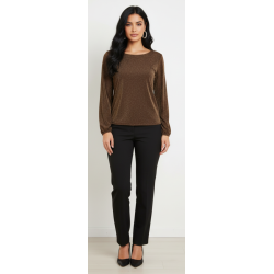 Blusa de manga larga con...