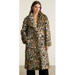 Abrigo largo de pelo...