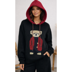 Jersey con capucha y dibujo...