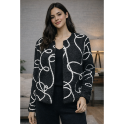 Chaqueta tipo gilet bouclé...