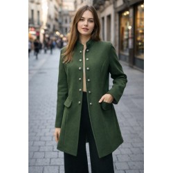 Abrigo paño con forro...