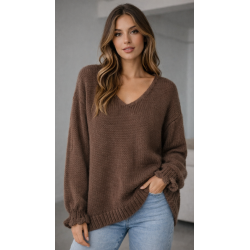 Jersey de punto con escote...