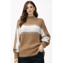 Jersey de punto combinado...