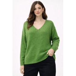 Jersey de lana con escote...