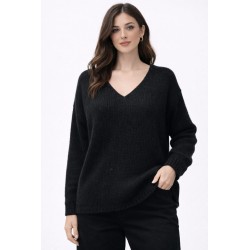 Jersey de lana con escote...