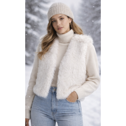 Chaleco de pelo sintético,...