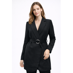Blazer Largo con Cinturón y...
